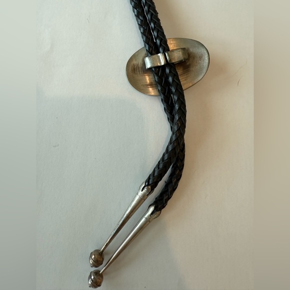 Sterling Silver Buffalo Bolo Tie Tony Sanchez Jackson Hole Gem Eyes Western - Picture 5 of 9